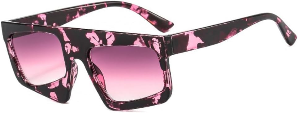 

Винтажные солнцезащитные очки неправильной формы с леопардовым принтом для женщин, модная оправа, плоские солнцезащитные очки для мужчин, очки в стиле хип-хоп MTZJH, Purrple Pint