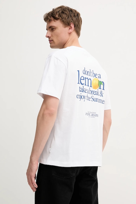 

Хлопковая футболка Pepe Jeans, белый