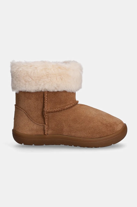 Детские замшевые зимние сапожки SAMMEE Ugg, коричневый — фото 2