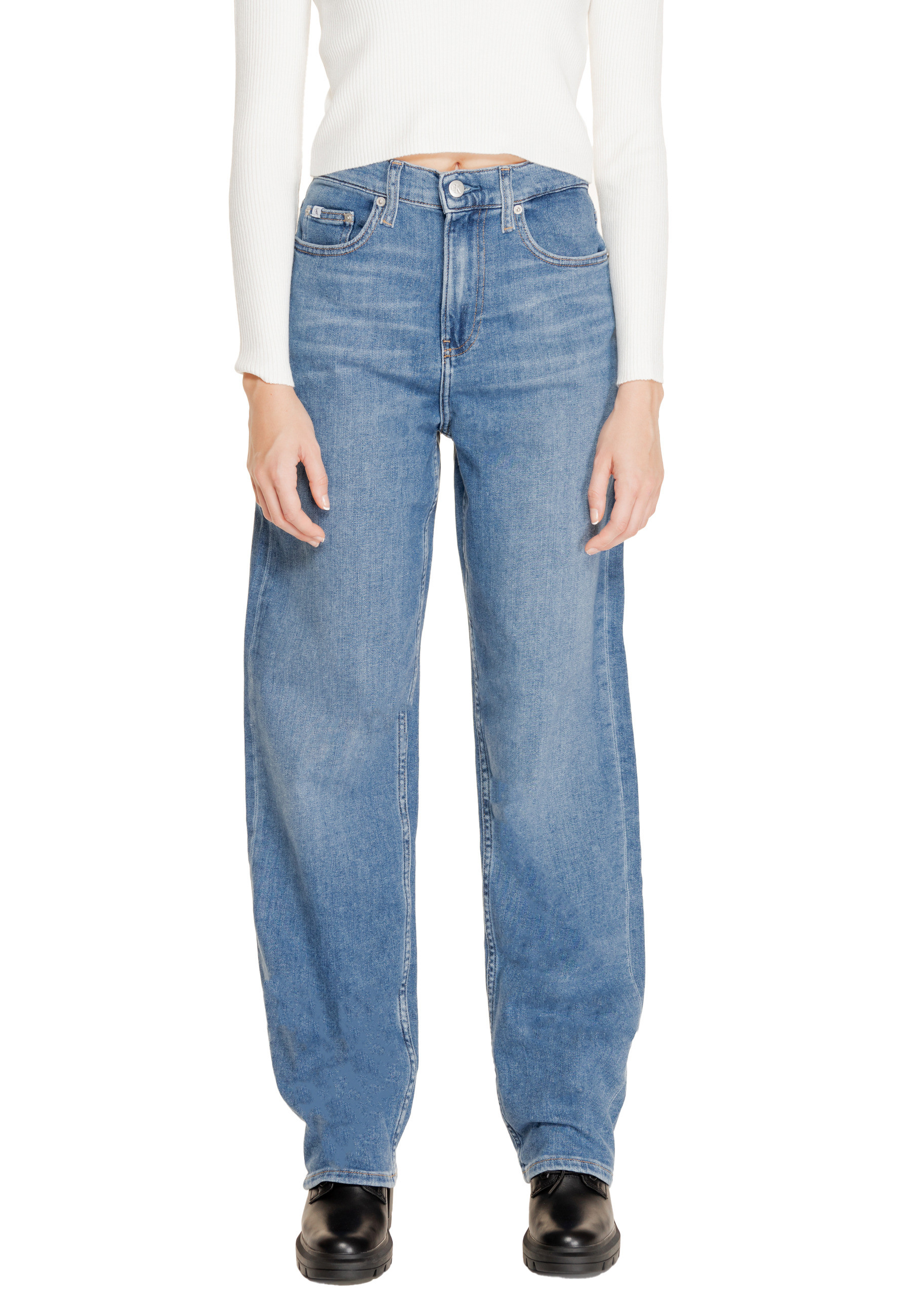 

Джинсы Calvin Klein Jeans свободного кроя, синий