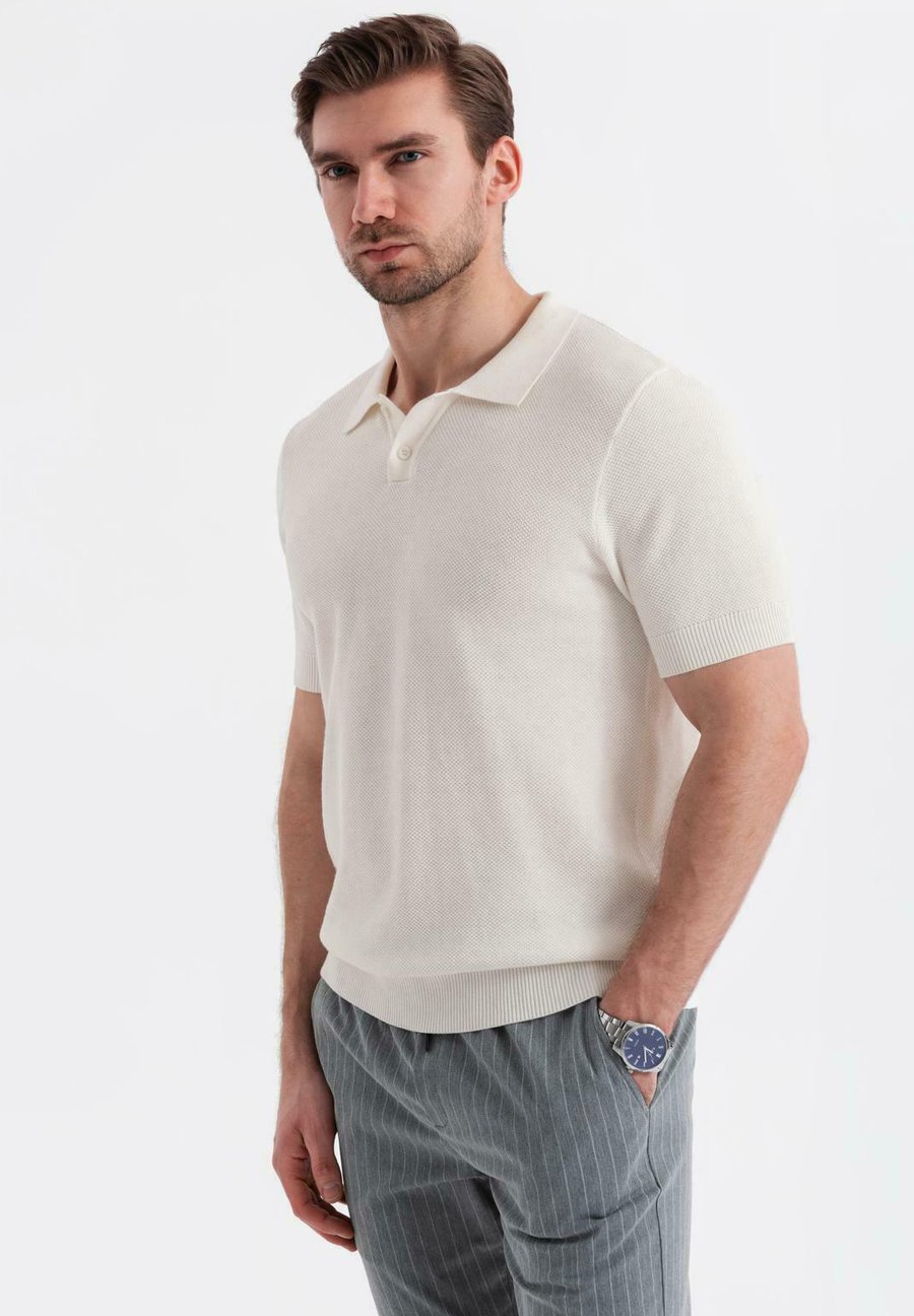 

Поло Ombre SET OF 3 POSS-0117, Off White Camel Green/Off-White