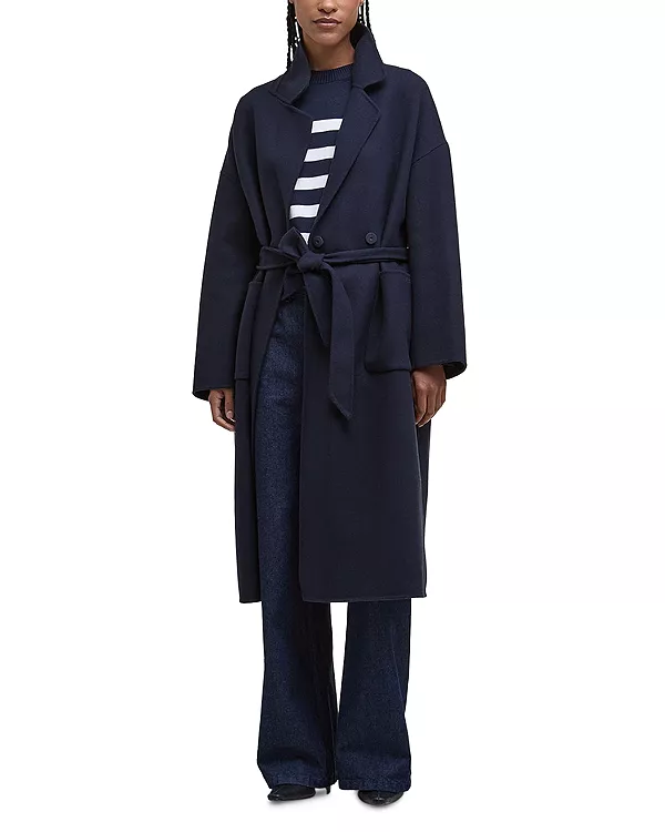 

Пальто-Халат Рейчел из шерстяной смеси Barbour, синий