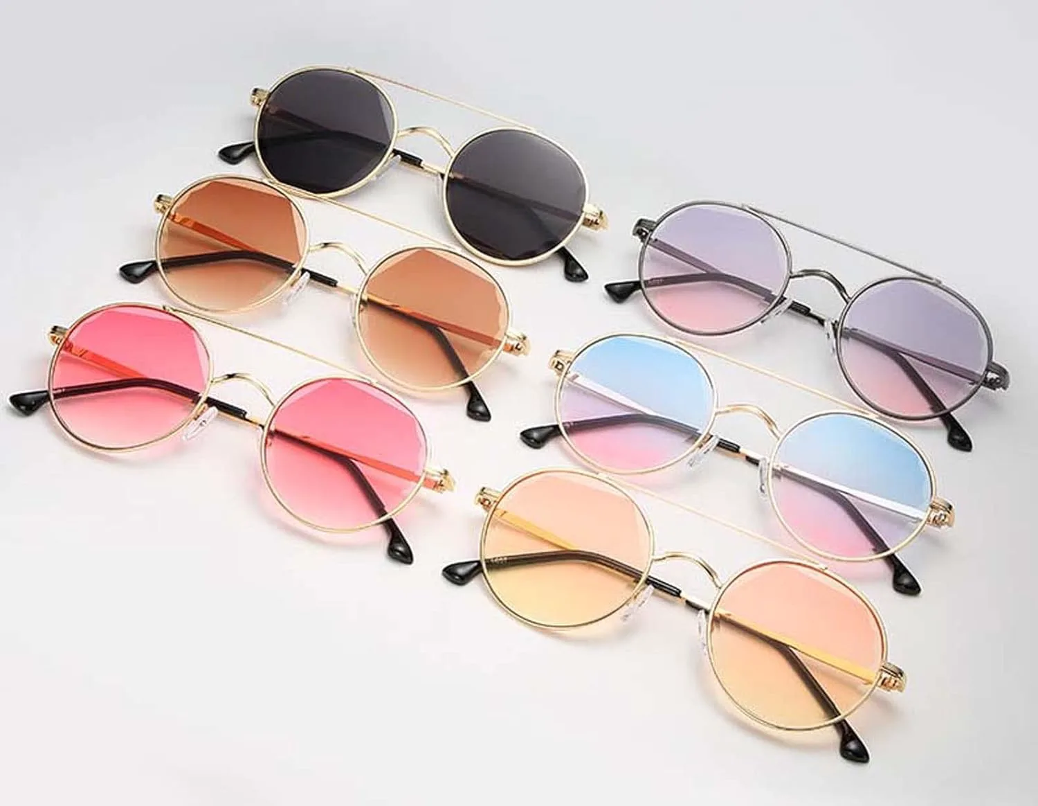 

Солнцезащитные очки XINXIN в ретро-оправе круглой формы для мужчин и женщин, для уличной фотосъемки, отдыха на пляже и в отпуске (цвет: D, размер: средний), D