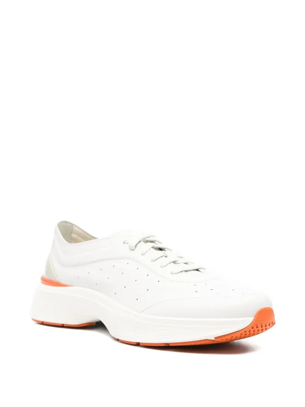 Кроссовки Easy Bounce с перфорированными вставками Santoni, белый — фото 2