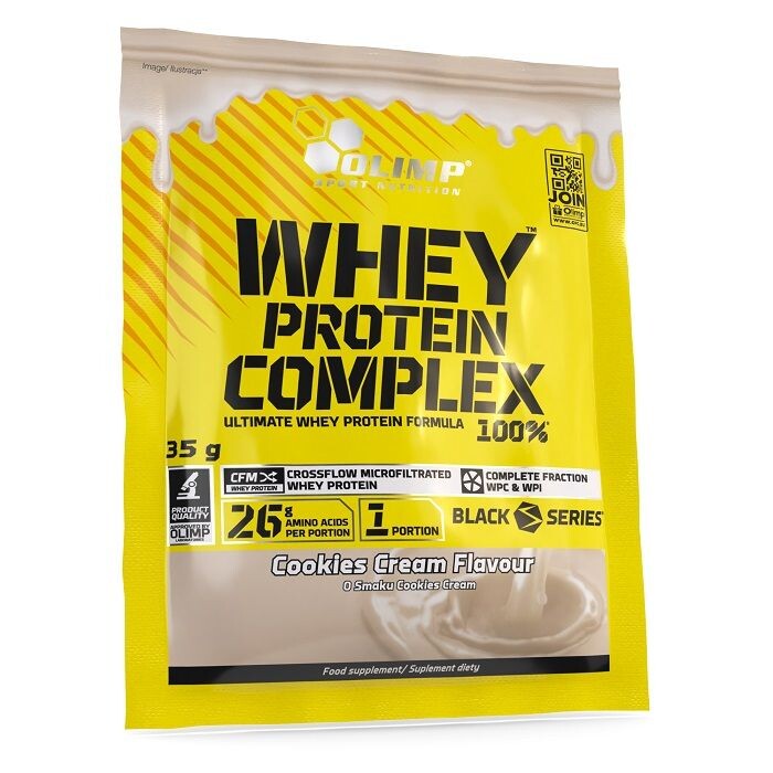 

Протеиновая добавка Olimp Whey Protein Complex 100% Cookies Cream, 35 g