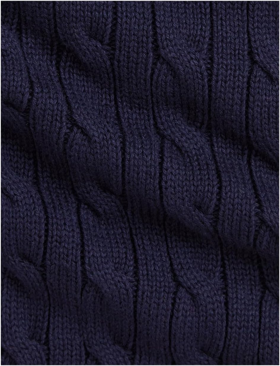 Свитер Polo Ralph Lauren Kids Cable-Knit Cotton Sweater Vest, темно-синий — фото 3