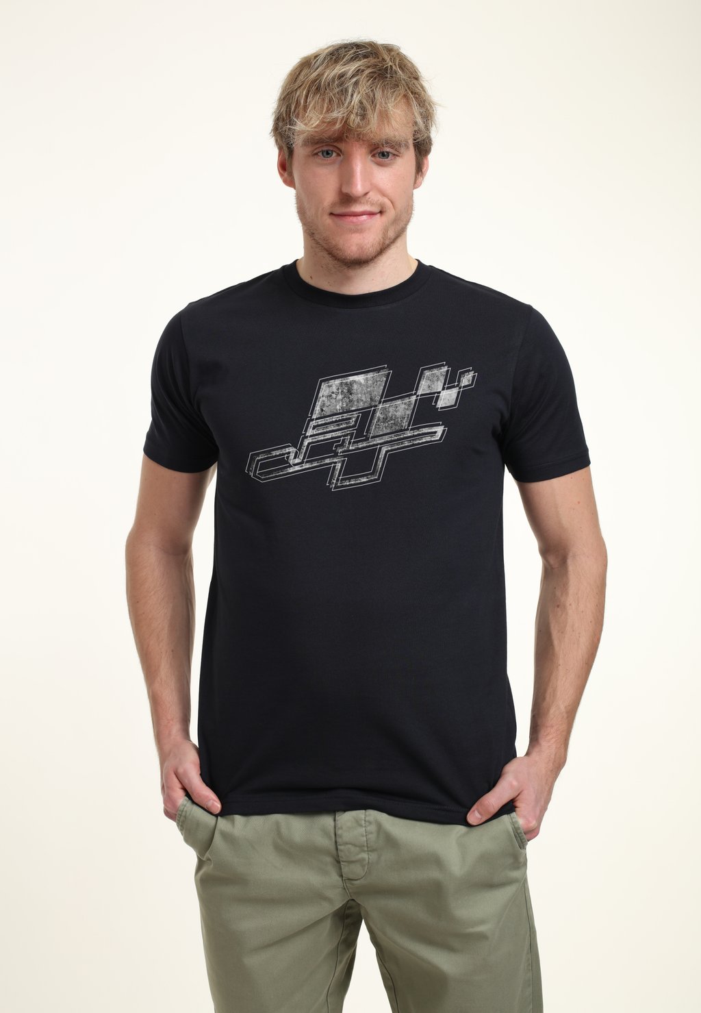 

Футболка с принтом JT RACING FLAG LOGO Henry Tiger, черный