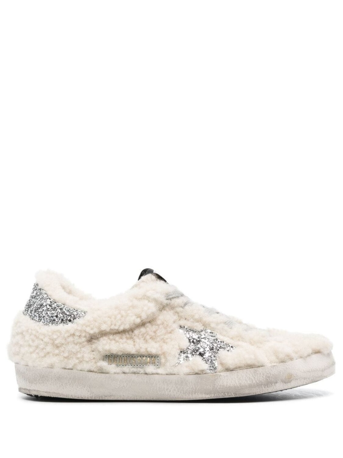 

Golden Goose кроссовки с блестками, нейтральный цвет