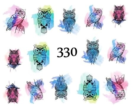 

Водные наклейки для ногтей - №330, inna