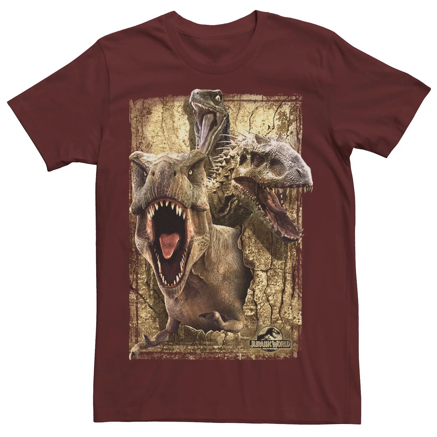 

Мужская футболка с коллажем «Динозавр-убийца» Jurassic World