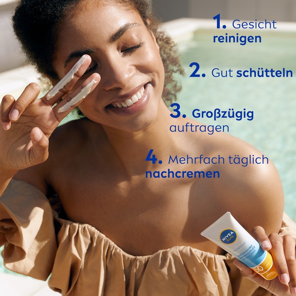 Солнцезащитный крем nivea sun uv gesicht mattierend lsf 50 Nivea, объем 50 мл — фото 4