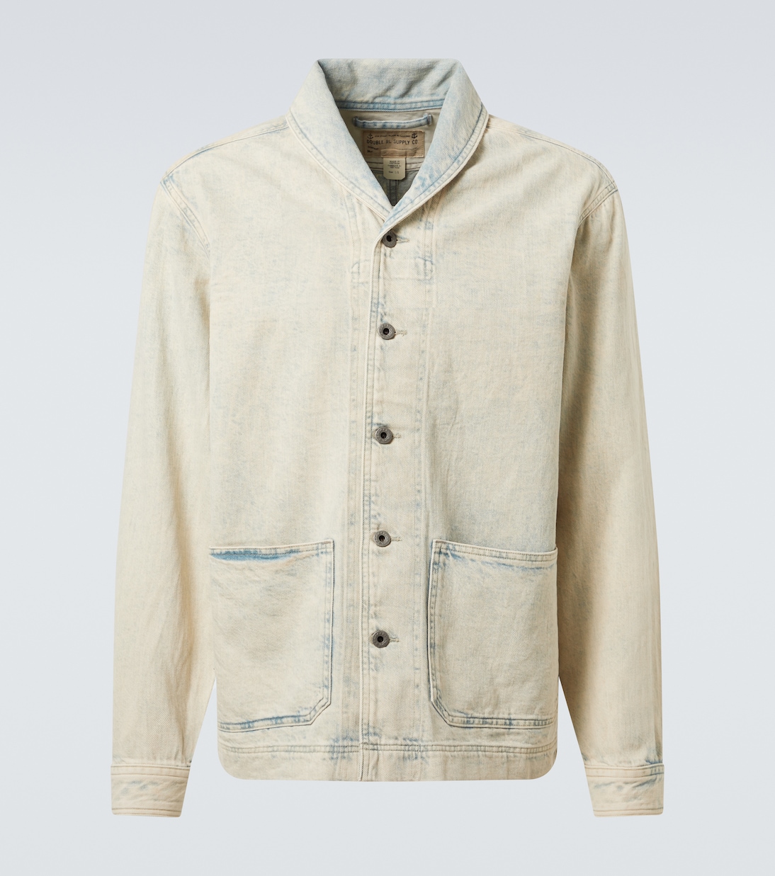 

Джимовая рубашка-оверсайз RRL, Faded Indigo