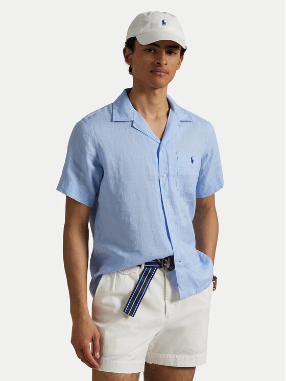 

Рубашка классического кроя 710966421005 Polo Ralph Lauren, голубой
