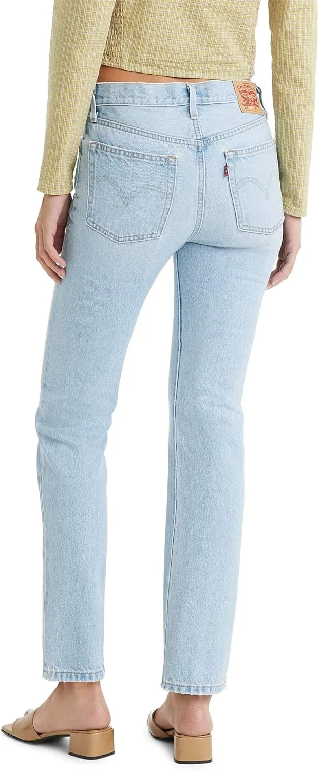 Levi's женские джинсы 501 Original Fit (также доступны в размерах Plus), светло-индиго — фото 2