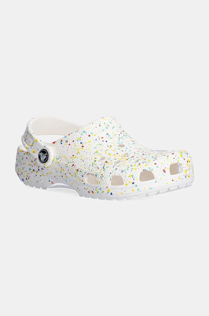 

Детские тапочки Crocs CLASSIC PAINT SPLATTER CLOG, белый