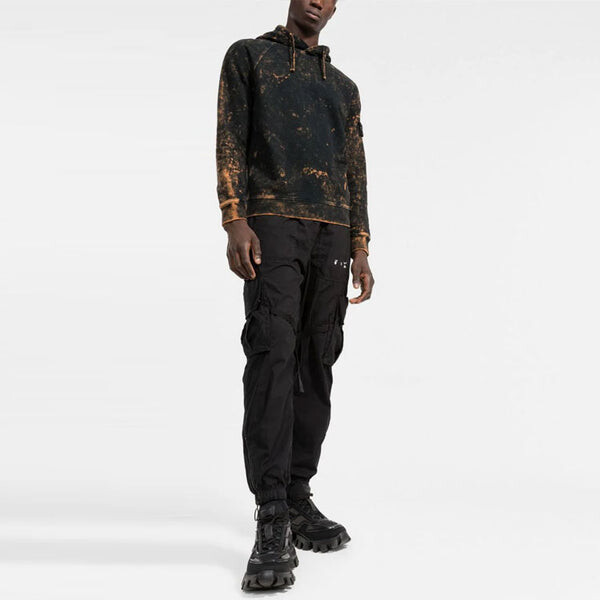 Толстовка tie-dye hoodie 'orange' Stone Island, оранжевый — фото 3