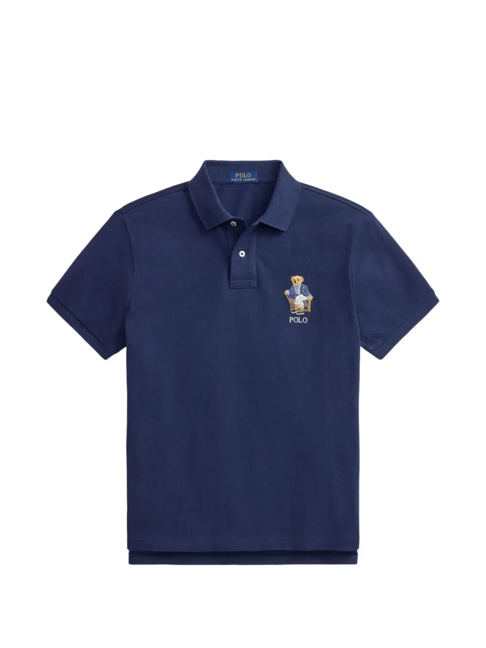 Рубашка-Поло с вышитым медведем Polo Ralph Lauren, синий