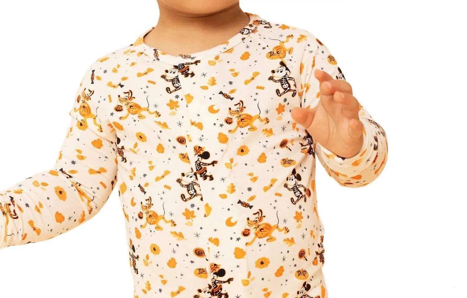 Детский комбинезон-трансформер Disney Mickey's Spooky Season Modal Magnetic Convertible Coverall, бежевый Magnetic Me — фото 2