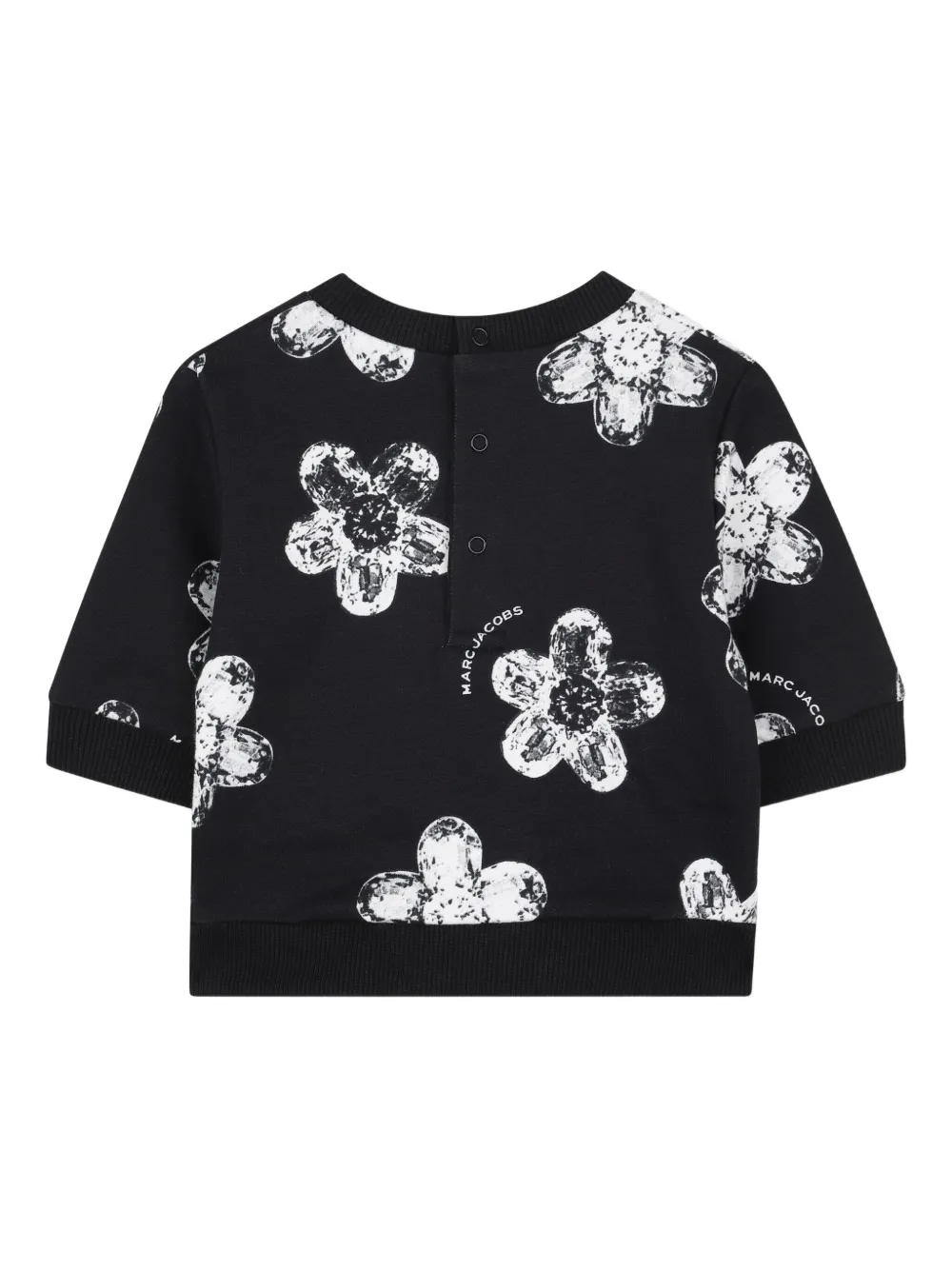 Спортивный костюм с цветочным принтом Marc Jacobs Kids, черный — фото 4