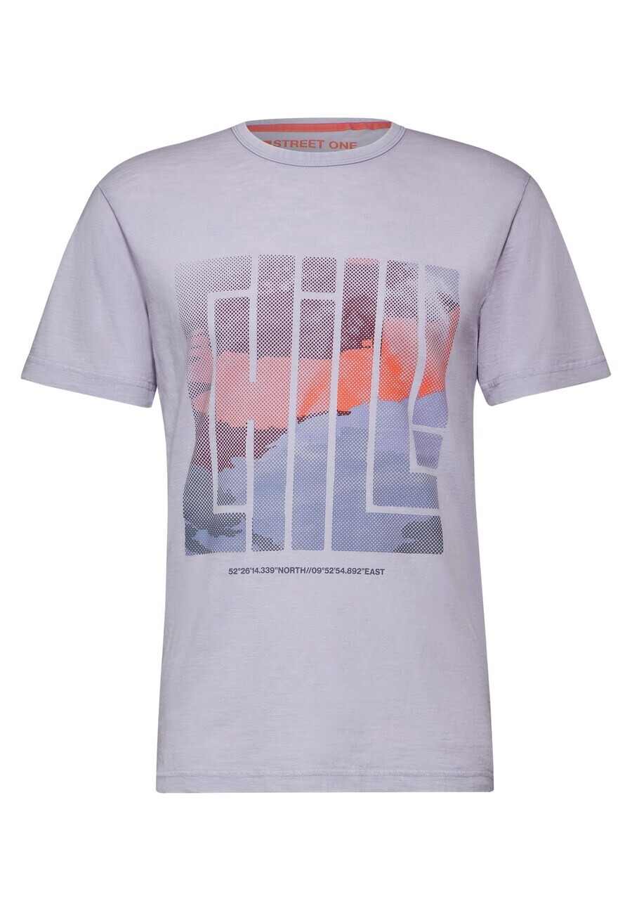 

Футболка Street One MEN, цвет mottled purple