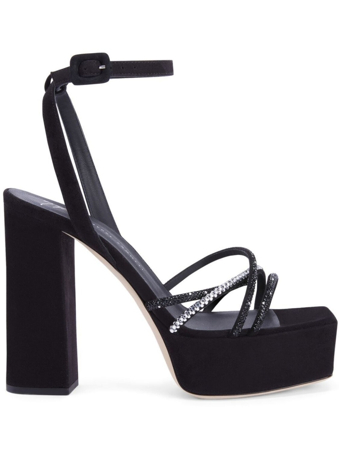 

Giuseppe Zanotti декорированные босоножки Arhama на платформе, черный