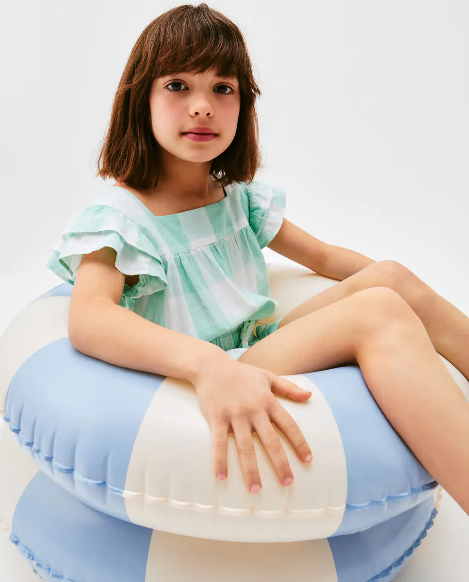 

Комбинезон для девочки с коротким рукавом Kids El Corte Inglés, бирюзовый