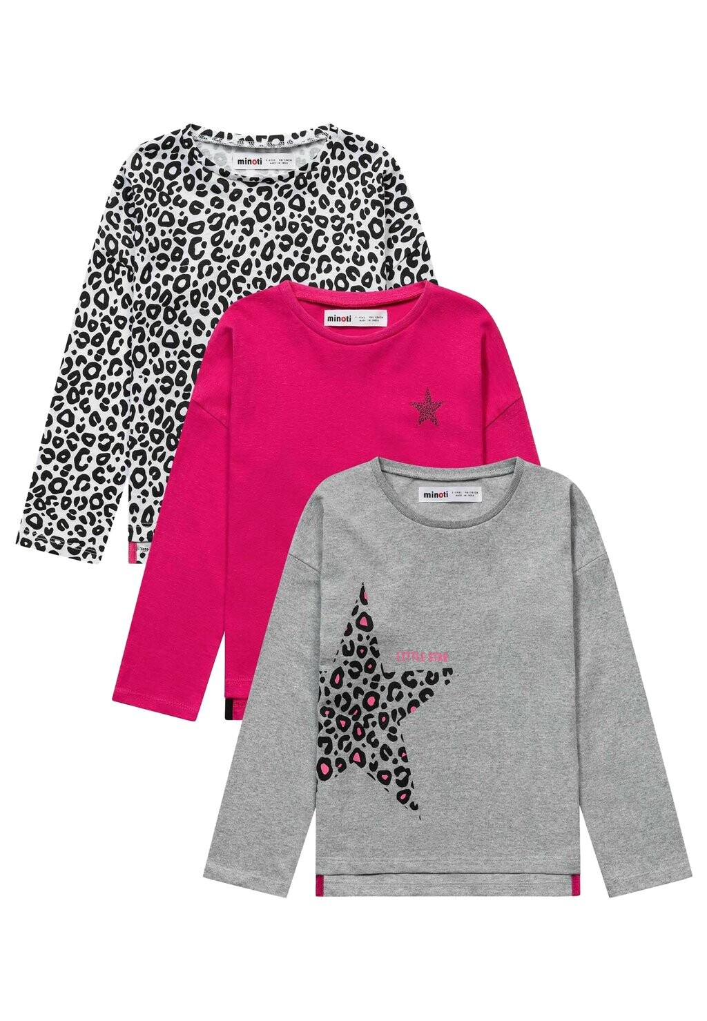 

футболка с длинным рукавом 3 Pack Long Sleeve MINOTI, цвет grey