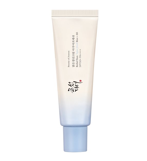 

Beauty of Joseon Relief Sun Aqua Fresh: Rice + B5 SPF50+ PA++++ / Легкий и увлажняющий солнцезащитный крем с SPF