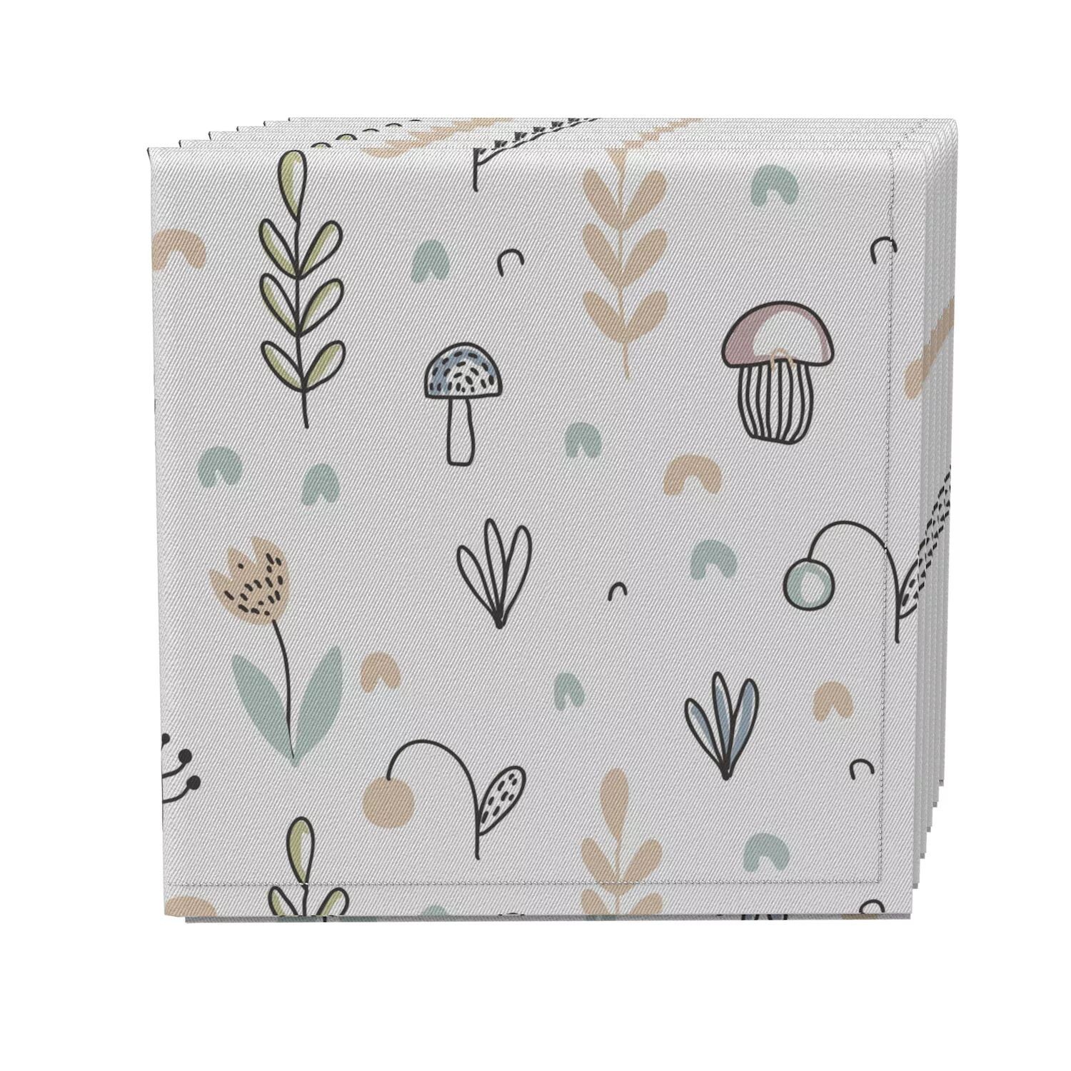 

Набор салфеток из 4 шт., 100 % хлопок, 20x20 дюймов, Simple Nursery Floral
