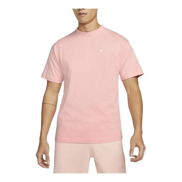 

Футболка Men's Nike Solid Color Logo Casual Sports Short Sleeve Pink T-Shirt, мультиколор
