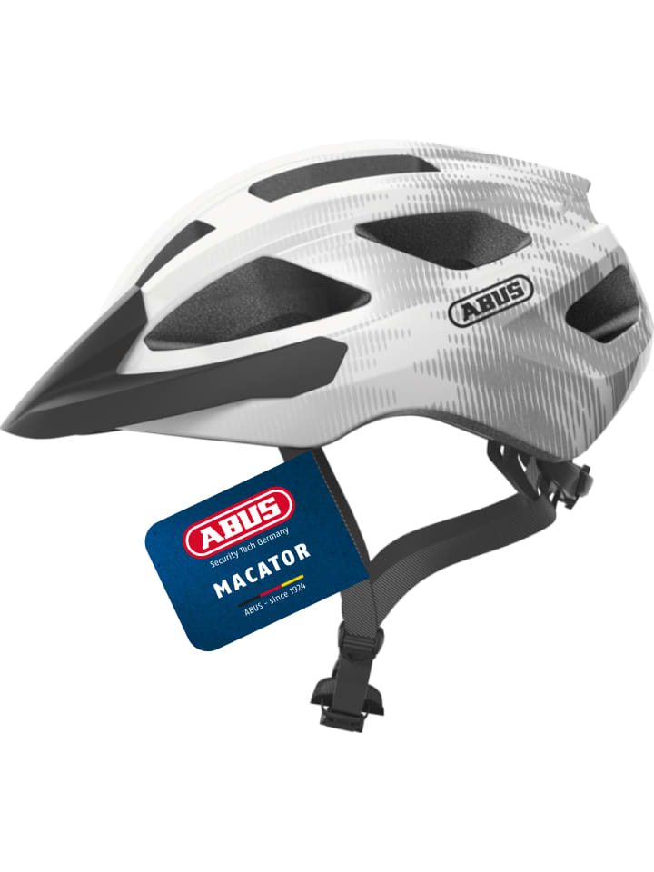 

ABUS Велосипедный шлем Macator белого и серебристого цвета