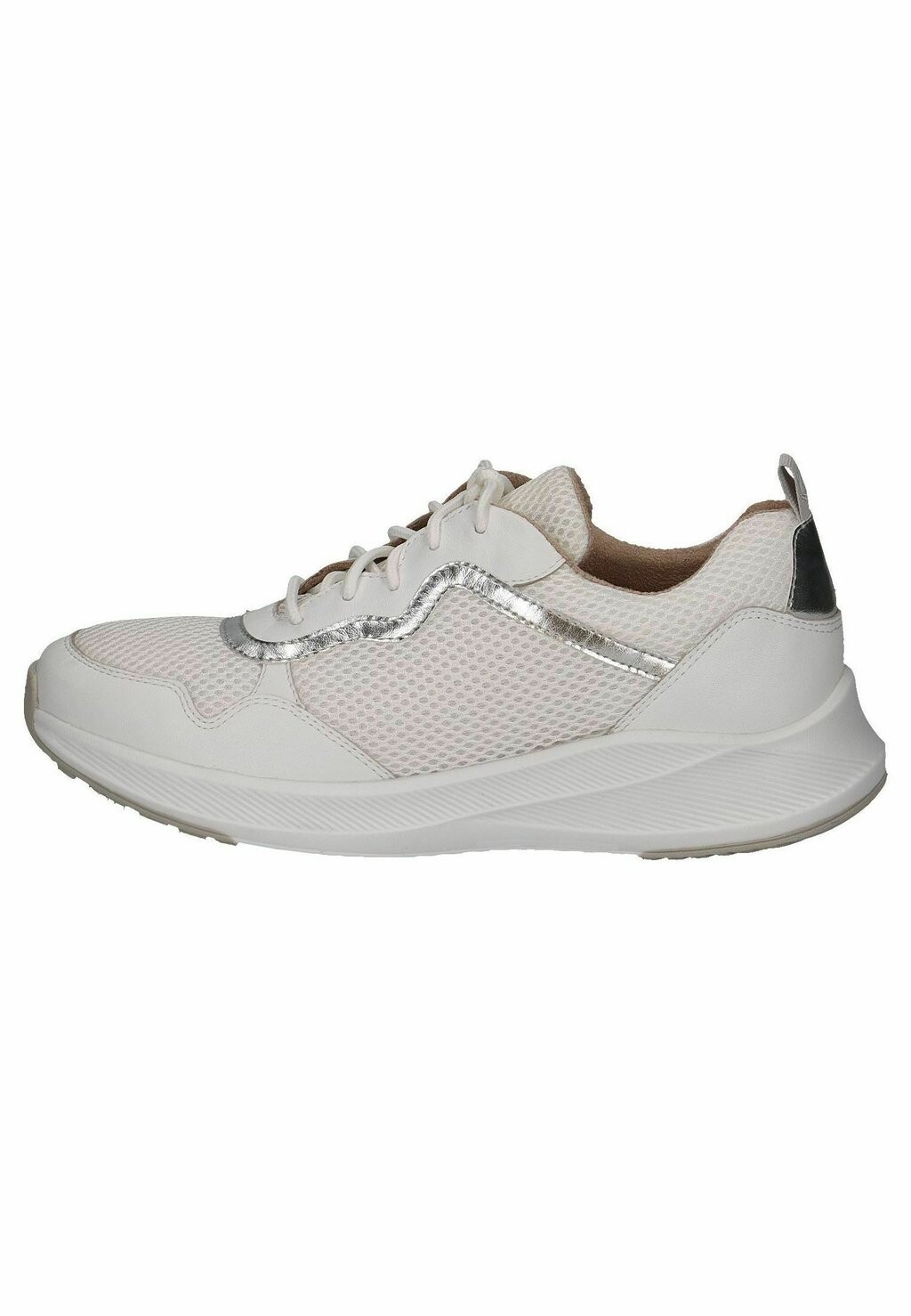 

Низкие кеды Caprice, цвет white silver