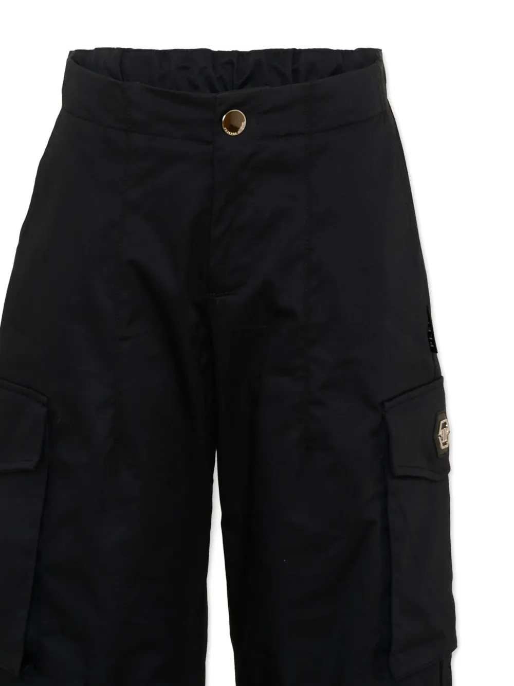 Брюки с накладными карманами Philipp Plein Junior, черный — фото 4