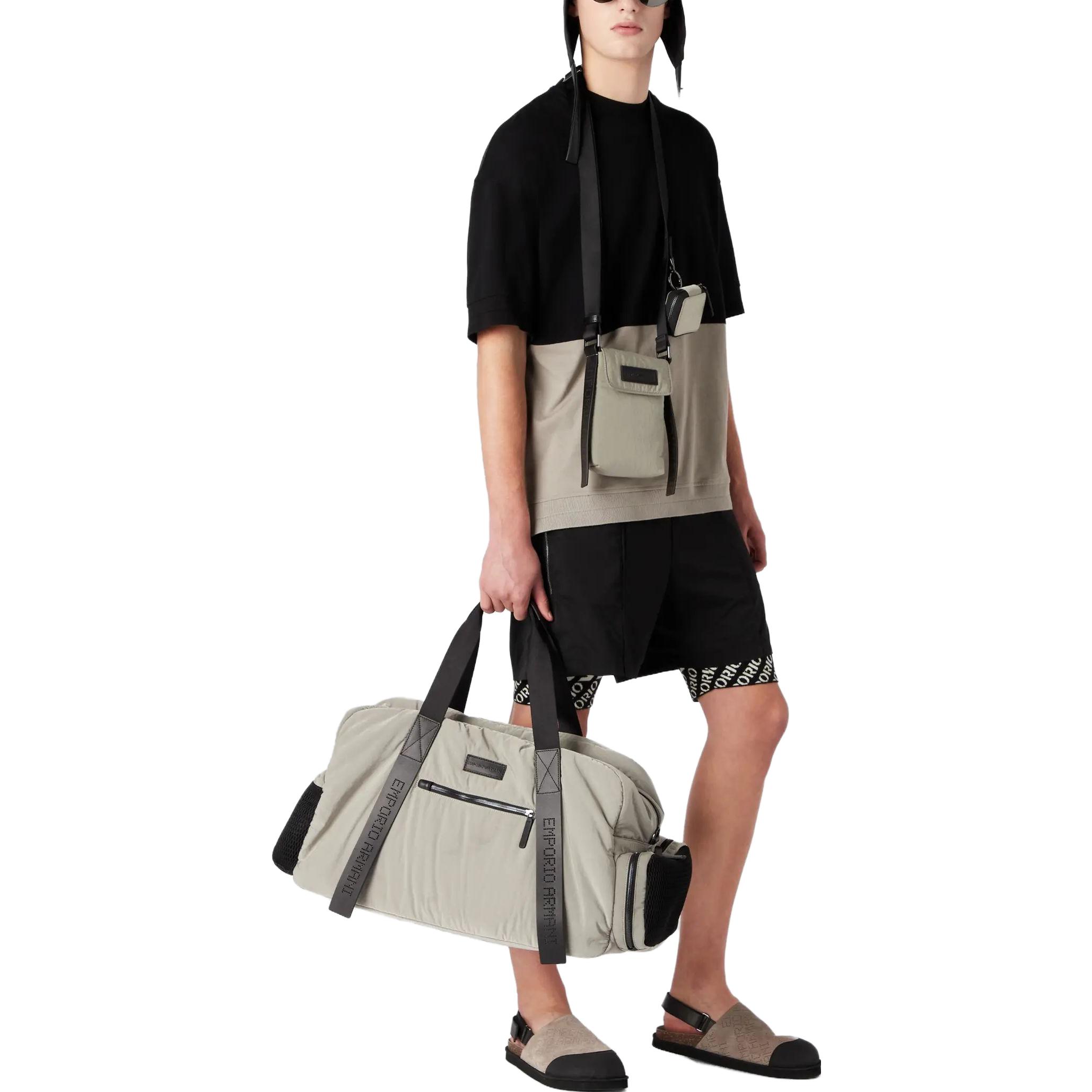EMPORIO ARMANI Футболка мужская черная серая — фото 4