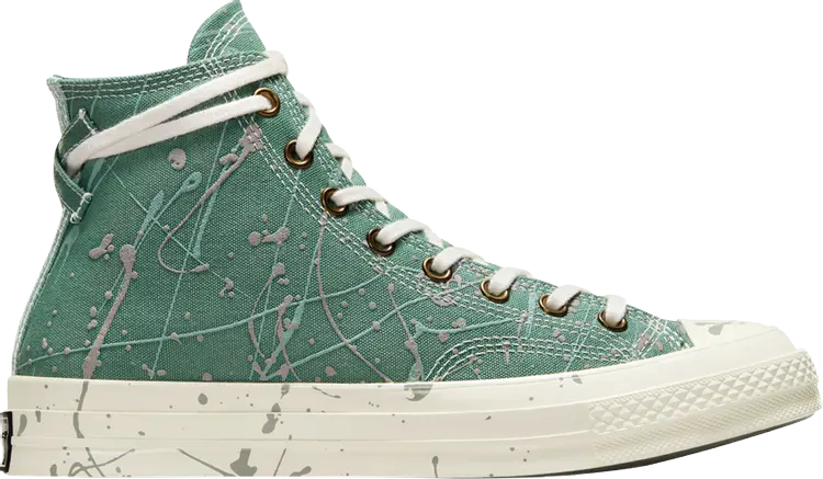 

Кроссовки Chuck 70 High 'Paint Splatter - Admiral Elm Green', зеленый