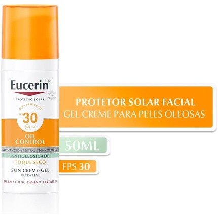 Солнцезащитный гель-крем для контроля жирности Dry Touch Spf30 50мл, Eucerin — фото 2