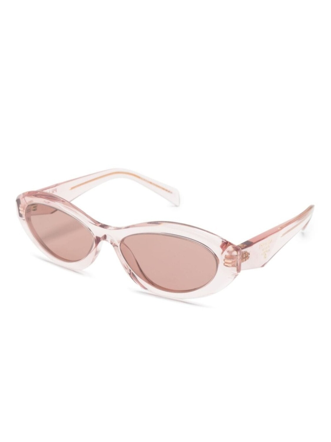 Prada Eyewear солнцезащитные очки 26ZS в овальной оправе, розовый — фото 2