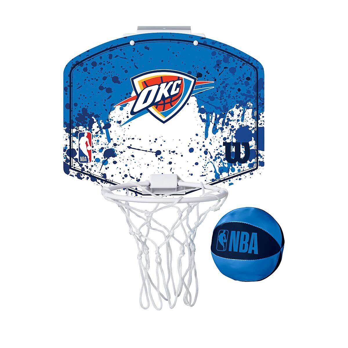 

Мини обруч команды NBA Oklahoma City Thunder Wilson, серебряный