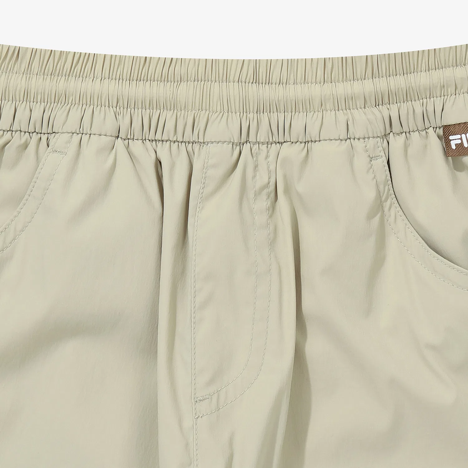 Детские брюки-баллоны бежевого цвета от Fila Kids — фото 3