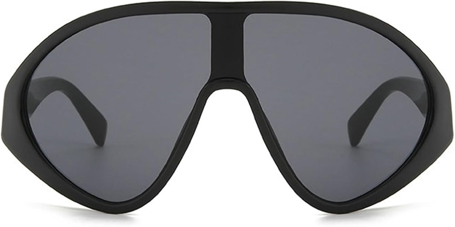 

Хелена, большие цельные солнцезащитные очки для женщин и мужчин, модные винтажные солнцезащитные очки в стиле панк, очки в крупной оправе с защитой от УФ-излучения UV400 helena, C1