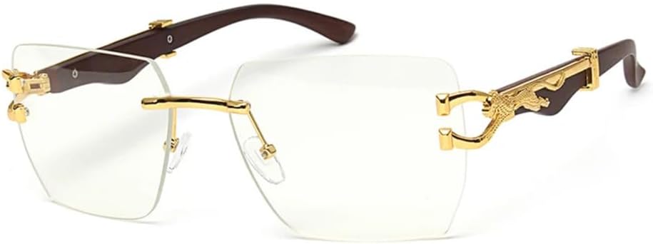 

Мужские солнцезащитные очки без оправы для активного отдыха на открытом воздухе, солнцезащитные очки с градиентным леопардовым принтом для женщин, модные винтажные очки класса люкс generic, C6