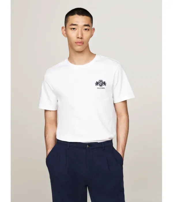 Футболка с вышивкой regular fit Tommy Hilfiger, белый
