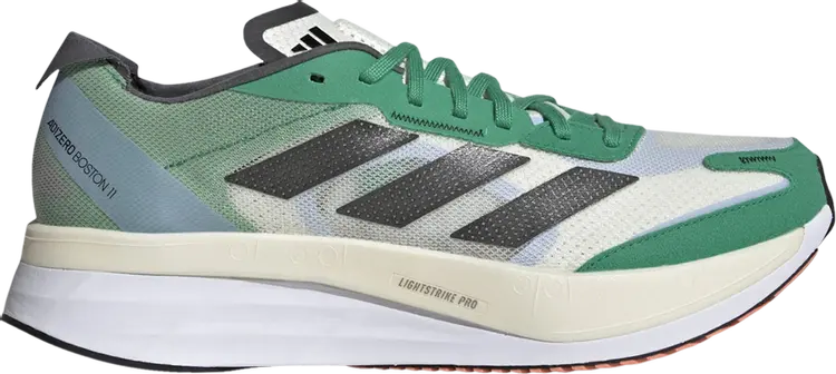 

Кроссовки Adizero Boston 11 'Court Green', белый