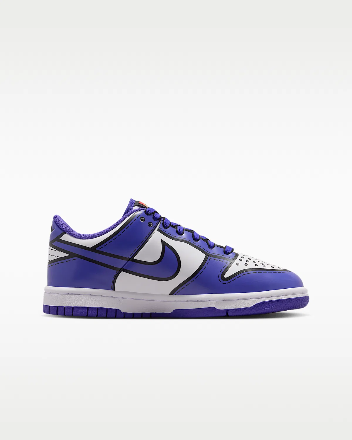 Детские кроссовки Nike Dunk Low x LEGO® Collection, White/Rush Red/Tour Yellow/Bright Concord — фото 3