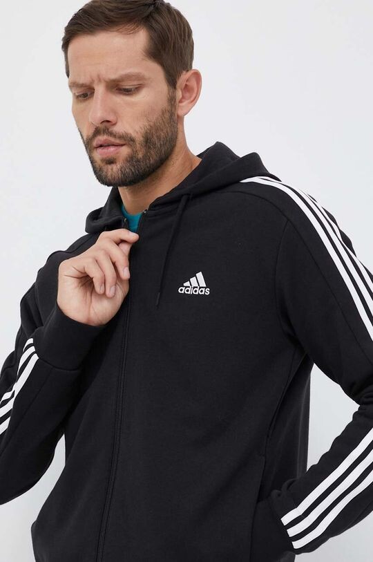 

Хлопковая толстовка adidas, черный