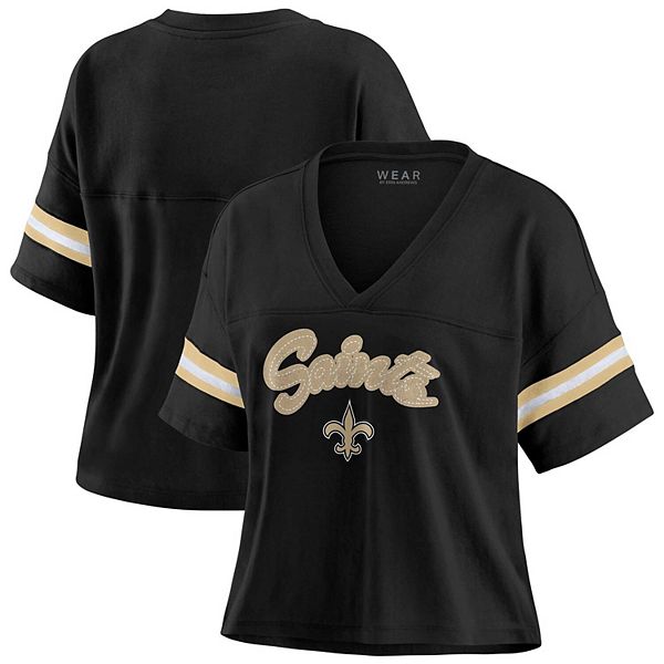 

Женская черная футболка New Orleans Saints plus size color block с V-образным вырезом Wear By Erin Andrews, Черный, Женская черная футболка New Orleans Saints plus size color block с V-образным вырезом Wear By Erin Andrews