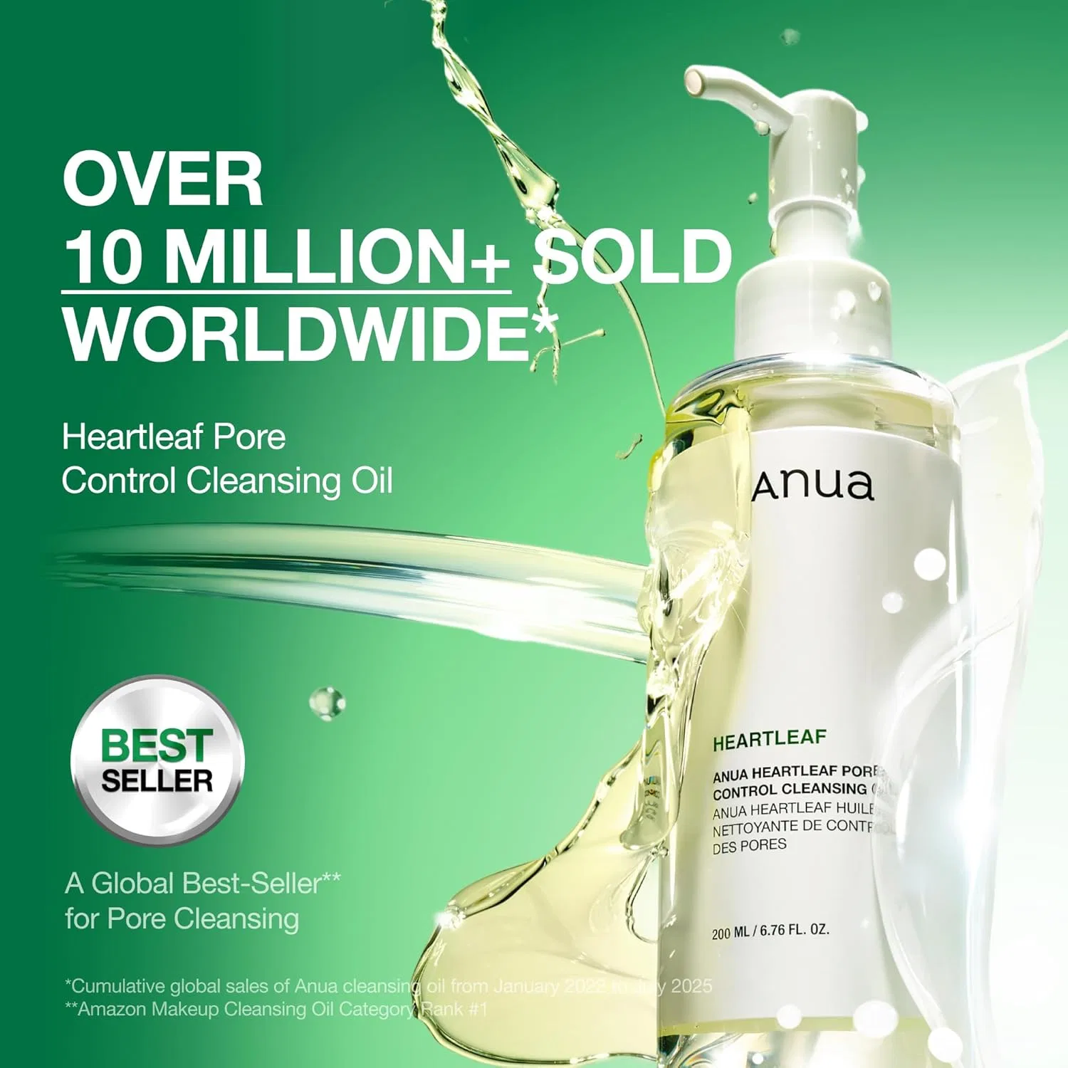 Гидрофильное масло Anua — Heartleaf Pore Cleansing Oil для очищения пор, 200 мл — фото 3