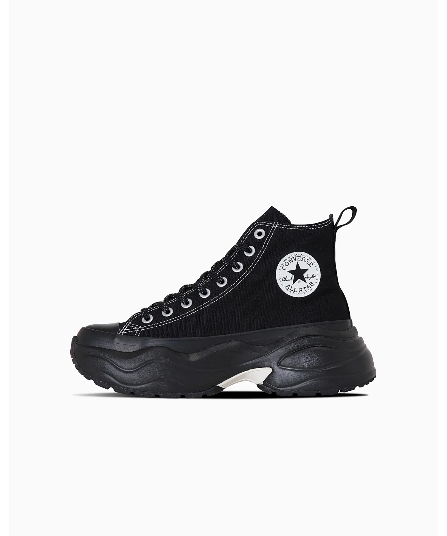Унисекс высокие кеды на платформе CONVERSE ALL STAR SURGETRAINER HI чёрные