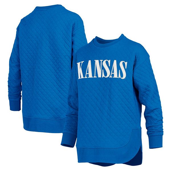 

Женский свитшот с длинным рукавом Kansas Jayhawks Pressbox