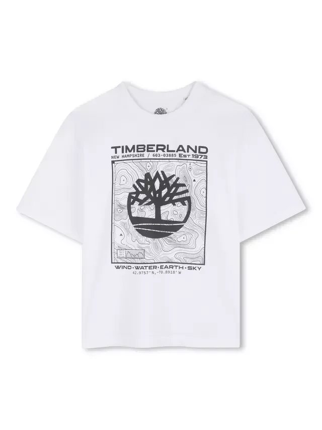 Детская футболка, белая Timberland